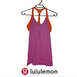 Lululemon Orange & Pink Top